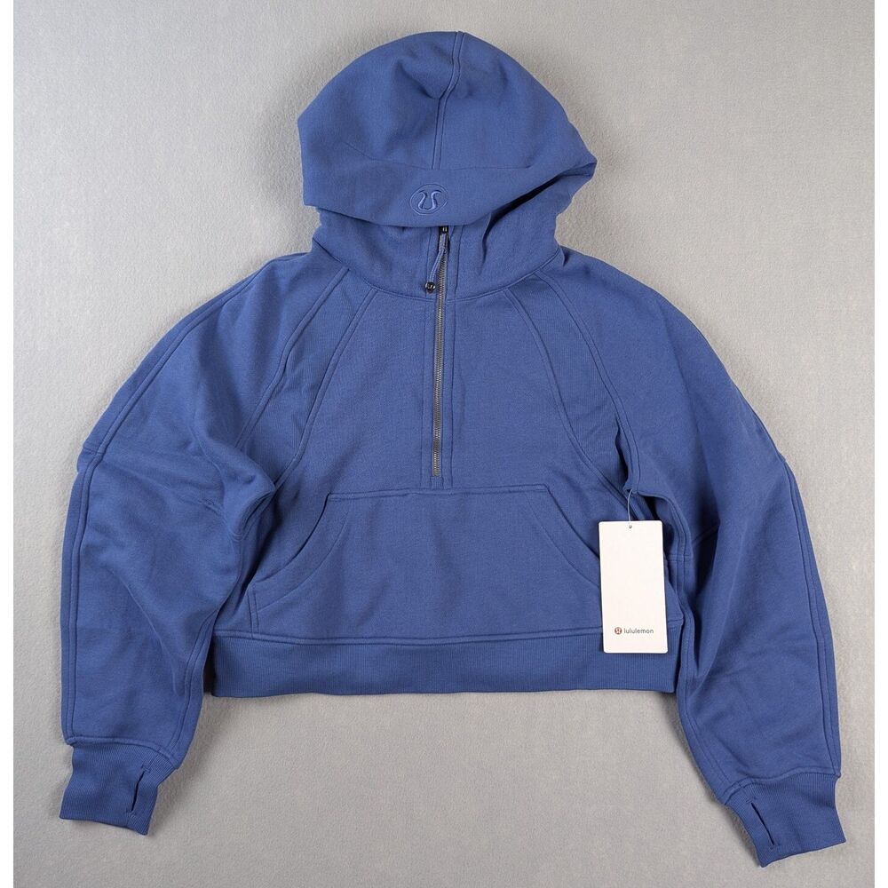 NWT lululemon Scuba Oversized Half-Zip Hoodie Brilliant Blue XS/S